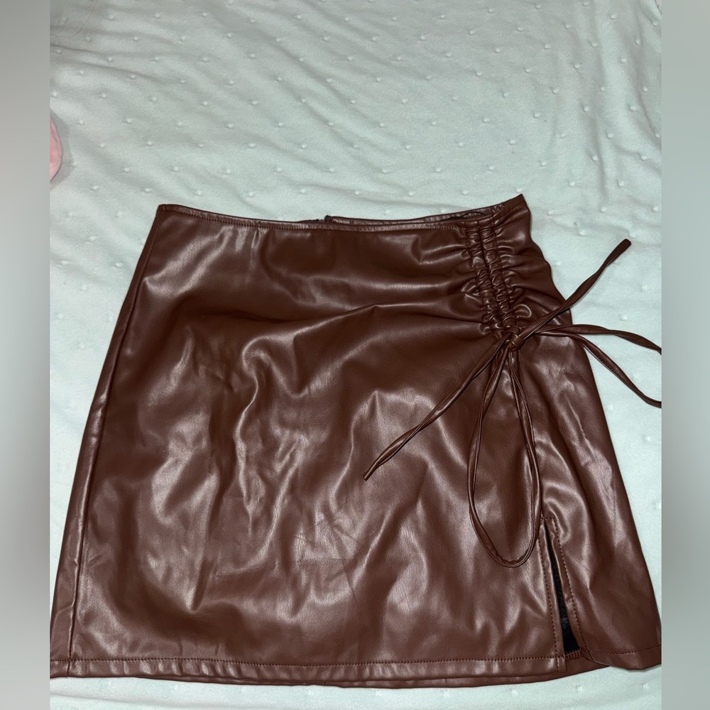 Brow mini skort